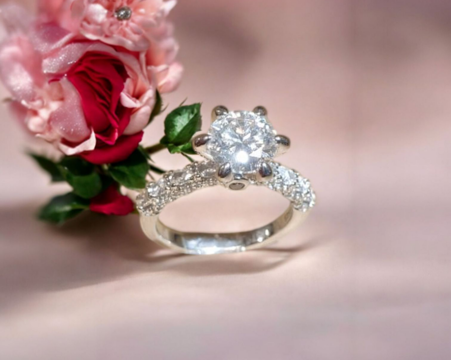 Celestial Solitaire Ring
